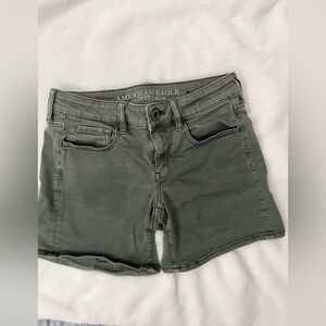 Olive Green American Eagle Shorts Size 4